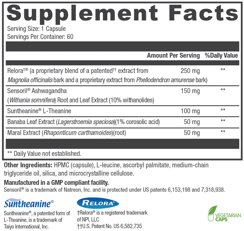 Cortidrenal-Slim Natural Cortisol & Stress Buster with Adrenal Support