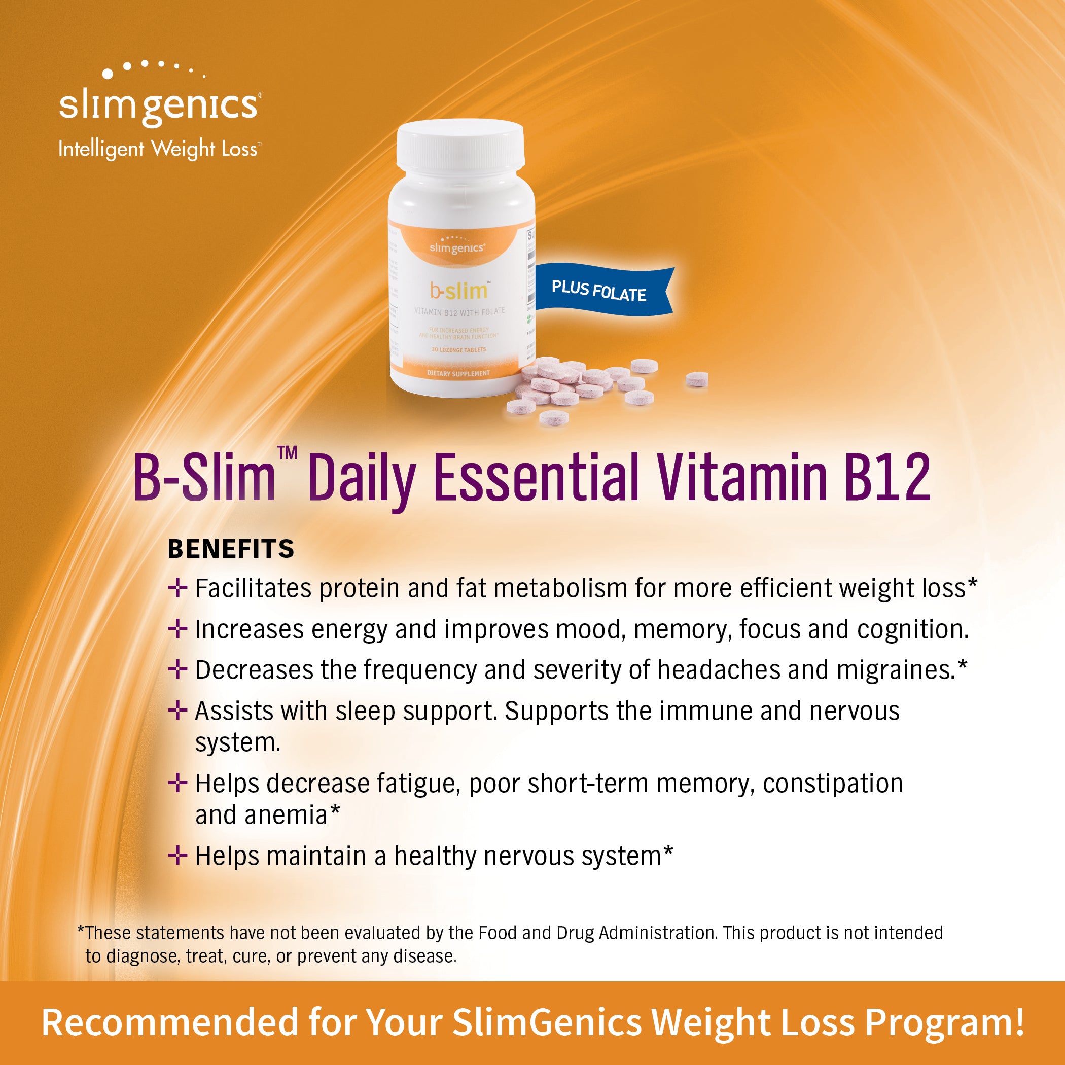 B-Slim Vitamin B12 + Folate